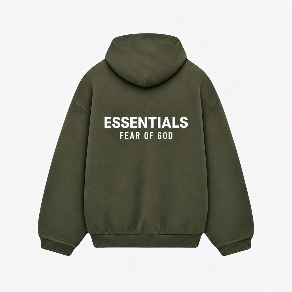 Fear of God Essentials Fleece Hoodie II 'olive'