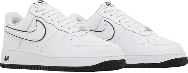 Air Force 1 '07 'White Black Outline