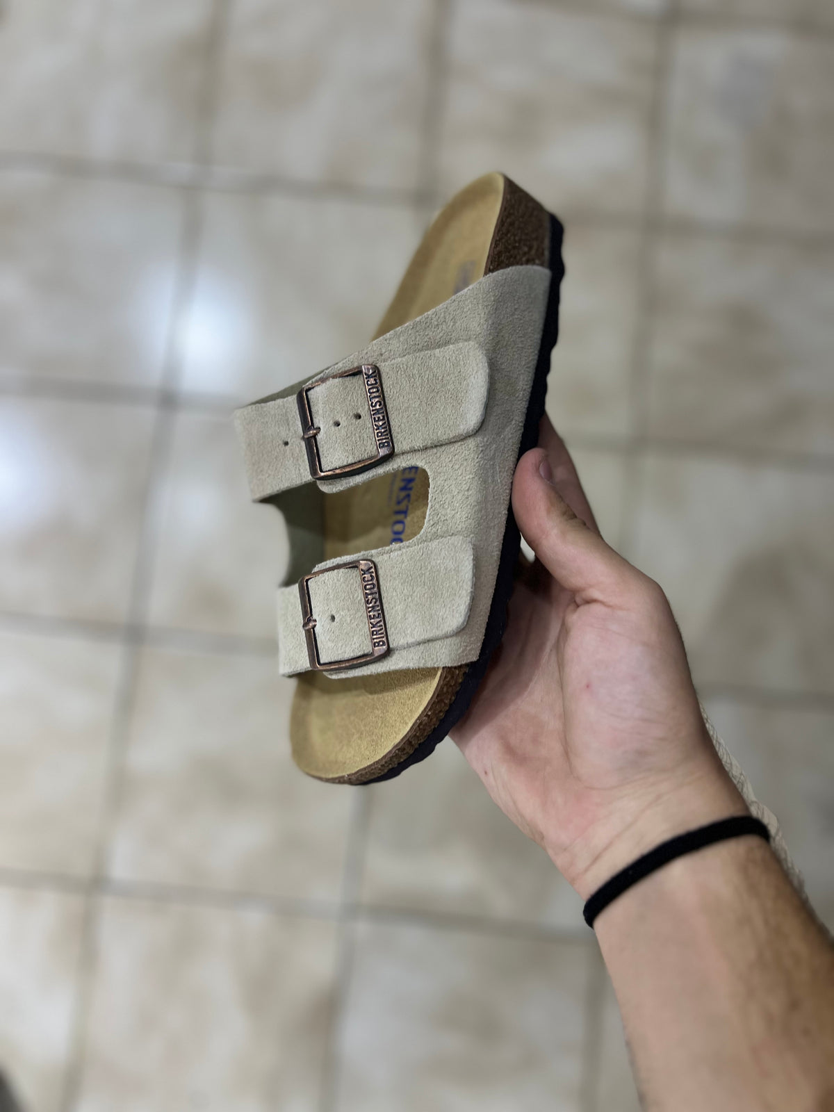 Birkenstock Arizona Soft Bed 'Taupe'