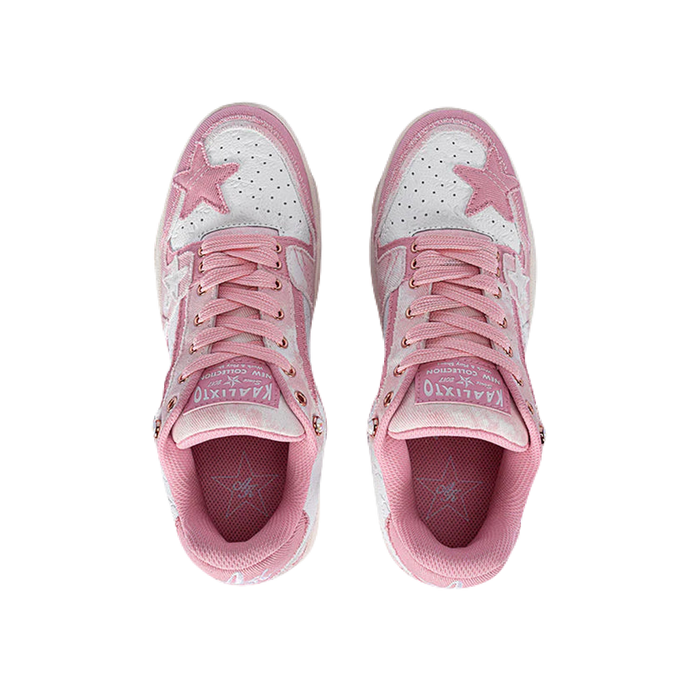 Kalixto Star Pink Denim Sneakers