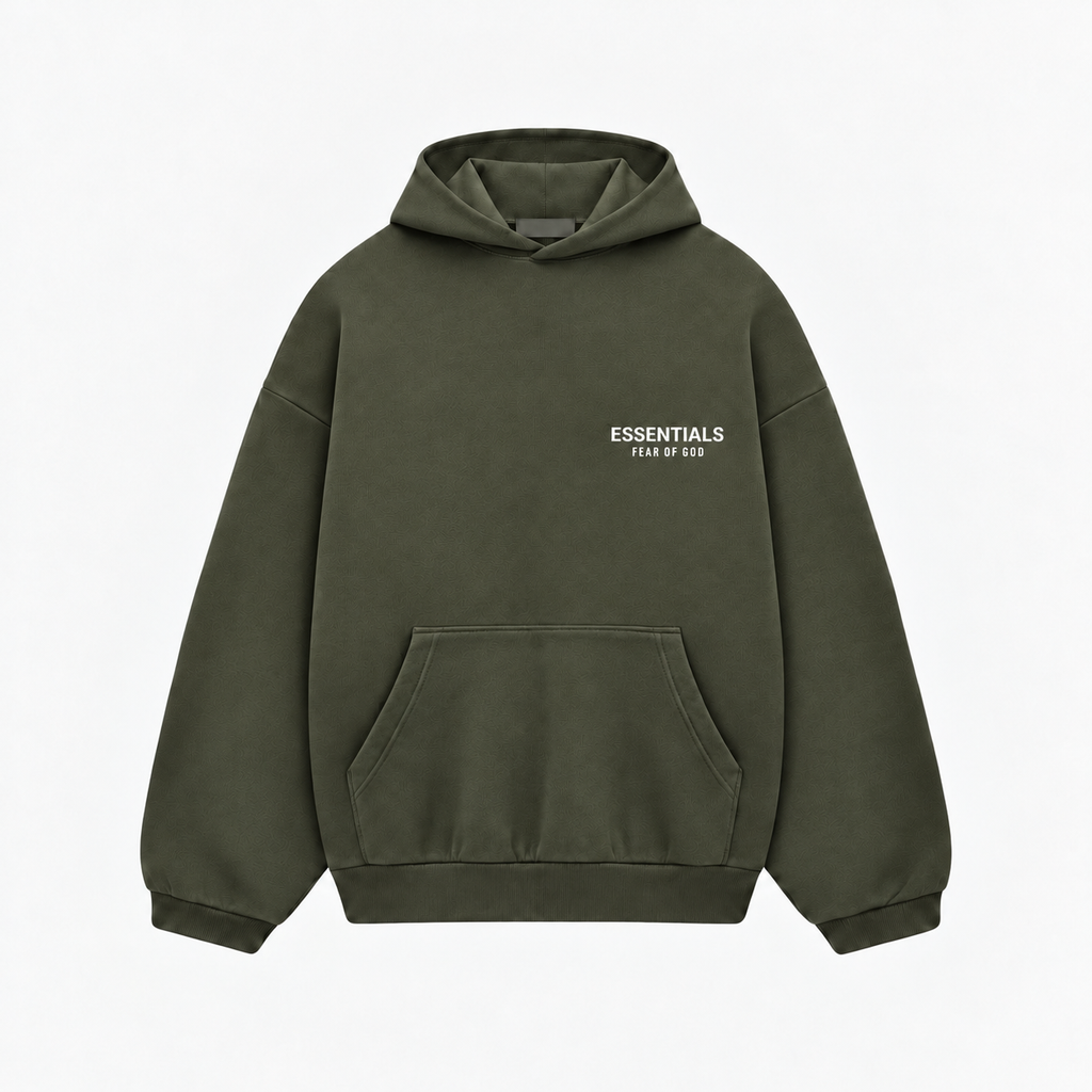 Fear of God Essentials Fleece Hoodie II 'olive'