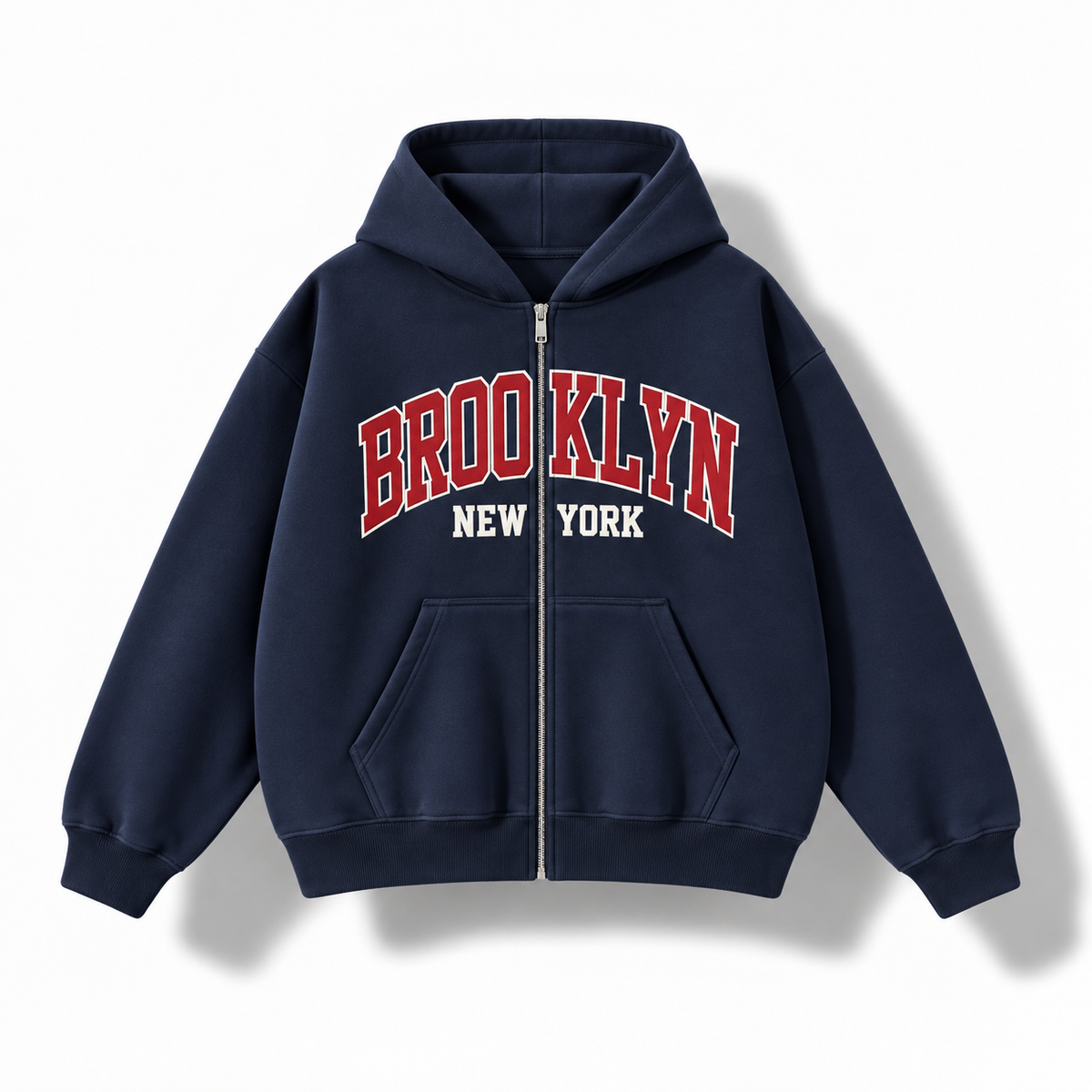 Unisex Brooklyn Zip Up Hoodie