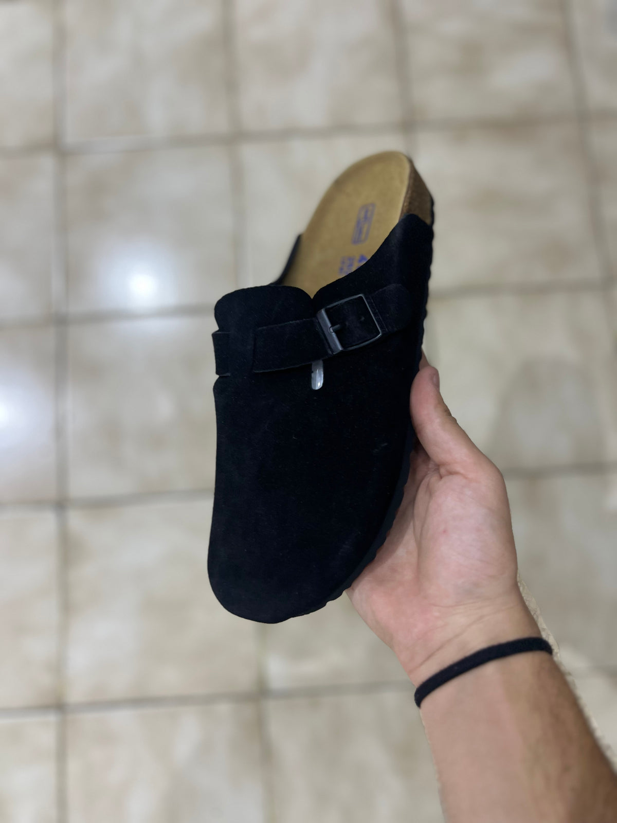 Birkenstock Boston Soft Footbed Suede 'Black'