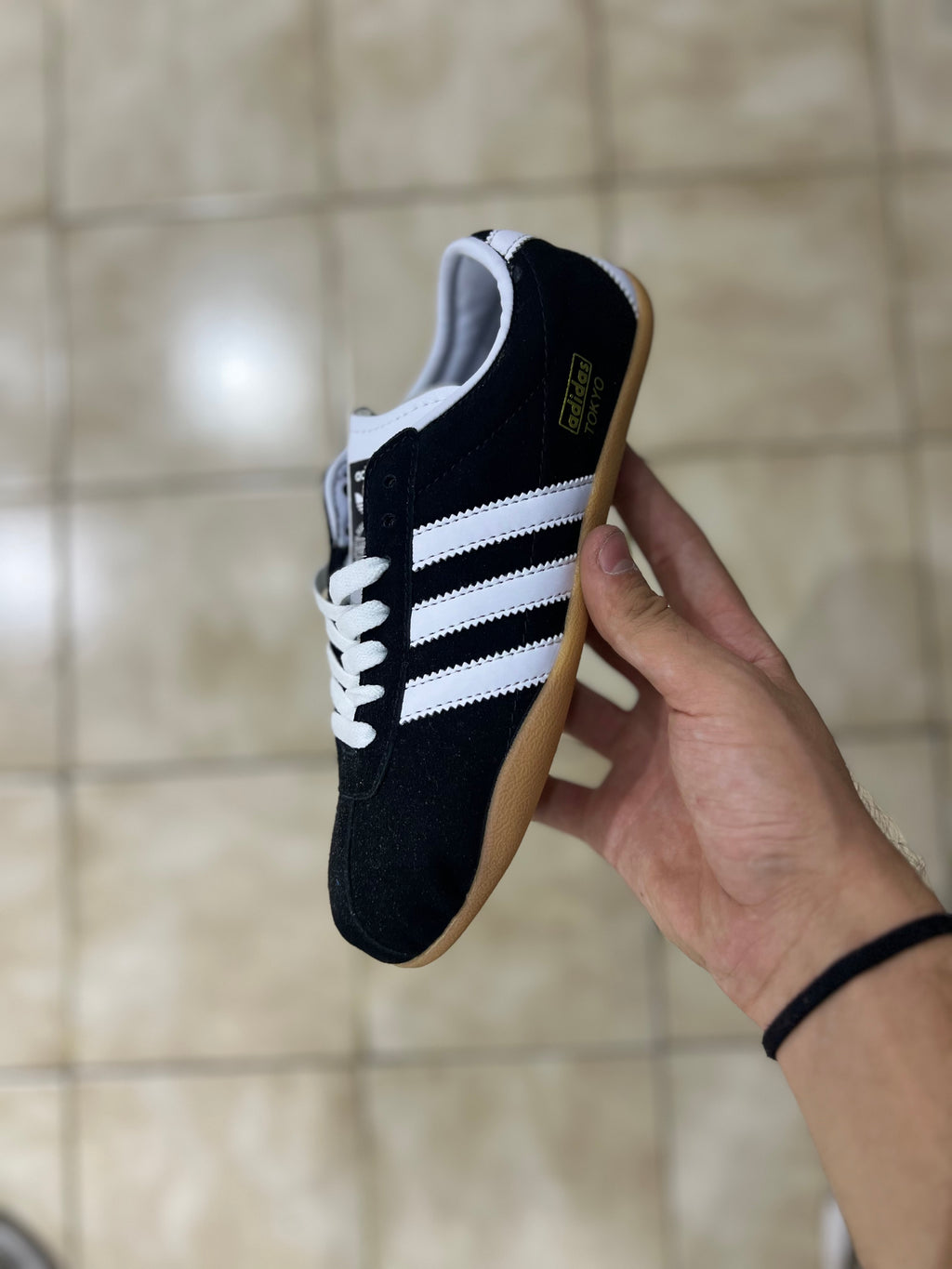 Adidas Tokyo W Sneaker in Core Black, Footwear White, & Gum