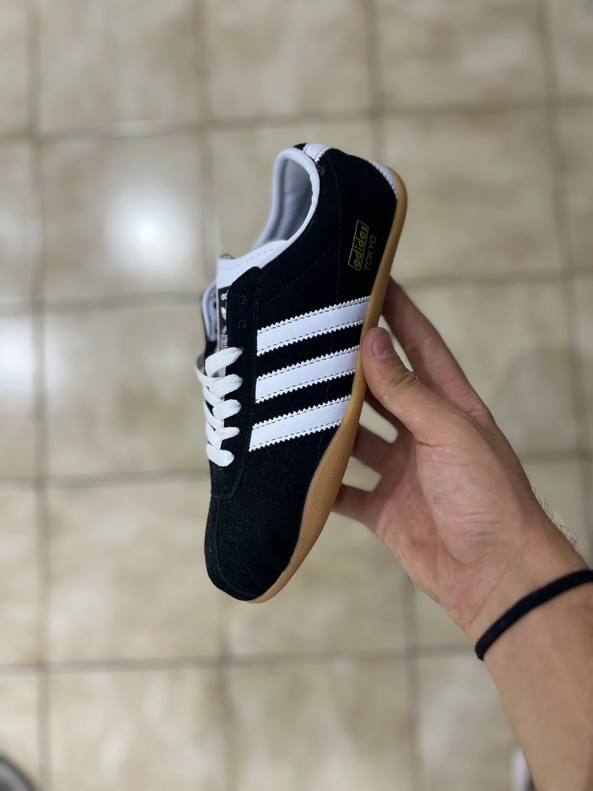 Adidas Tokyo W Sneaker in Core Black, Footwear White, & Gum