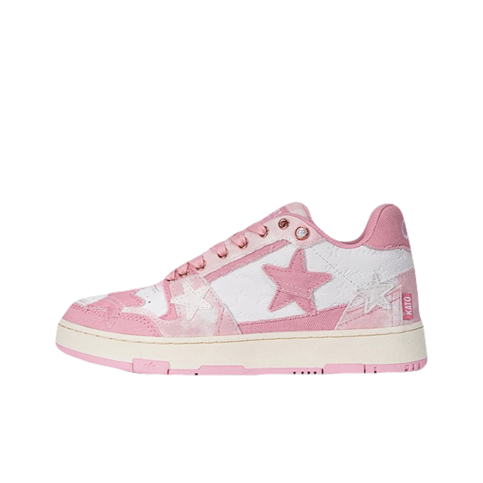 Kalixto Star Pink Denim Sneakers