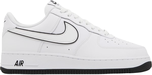 Air Force 1 '07 'White Black Outline