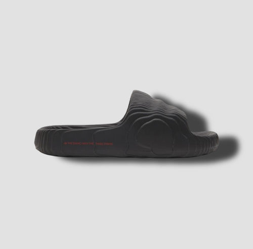 adidas Adilette 22 Slides 'Black Scarlet'