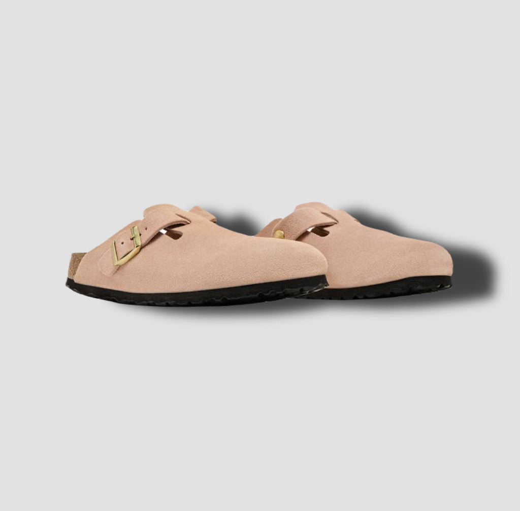 Birkenstock Wmns Boston Suede Leather 'Light Rose'