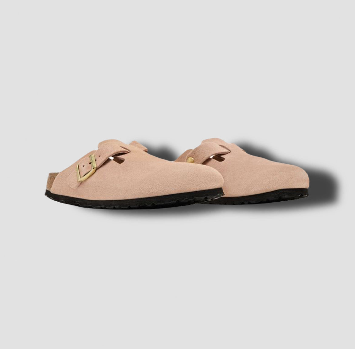 Birkenstock Wmns Boston Suede Leather 'Light Rose'