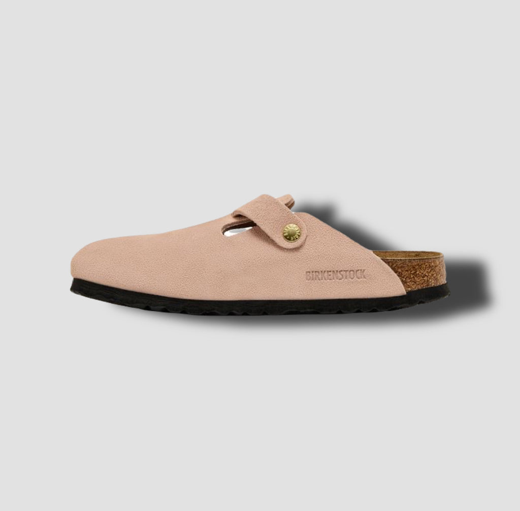 Birkenstock Wmns Boston Suede Leather 'Light Rose'