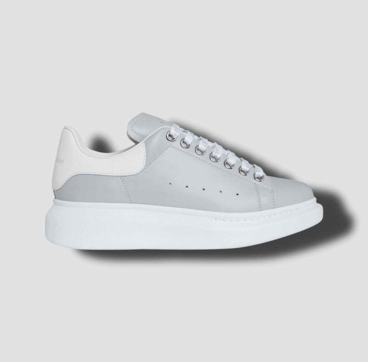 Alexander McQueen Wmns Oversized Sneaker 'Silver Grey'