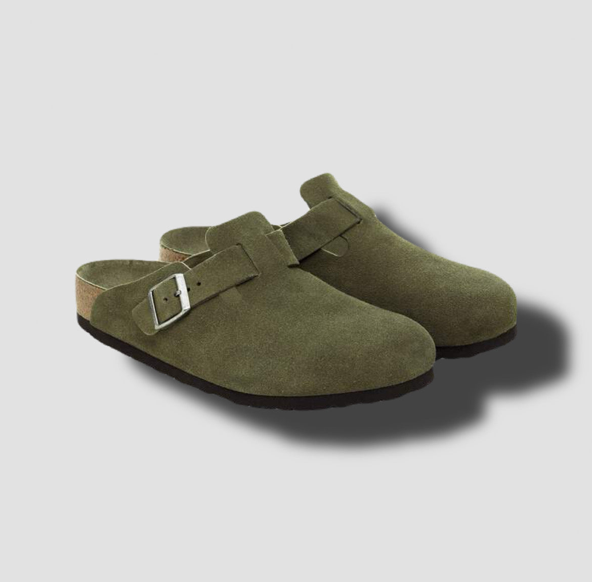 Birkenstock Boston Olive Green