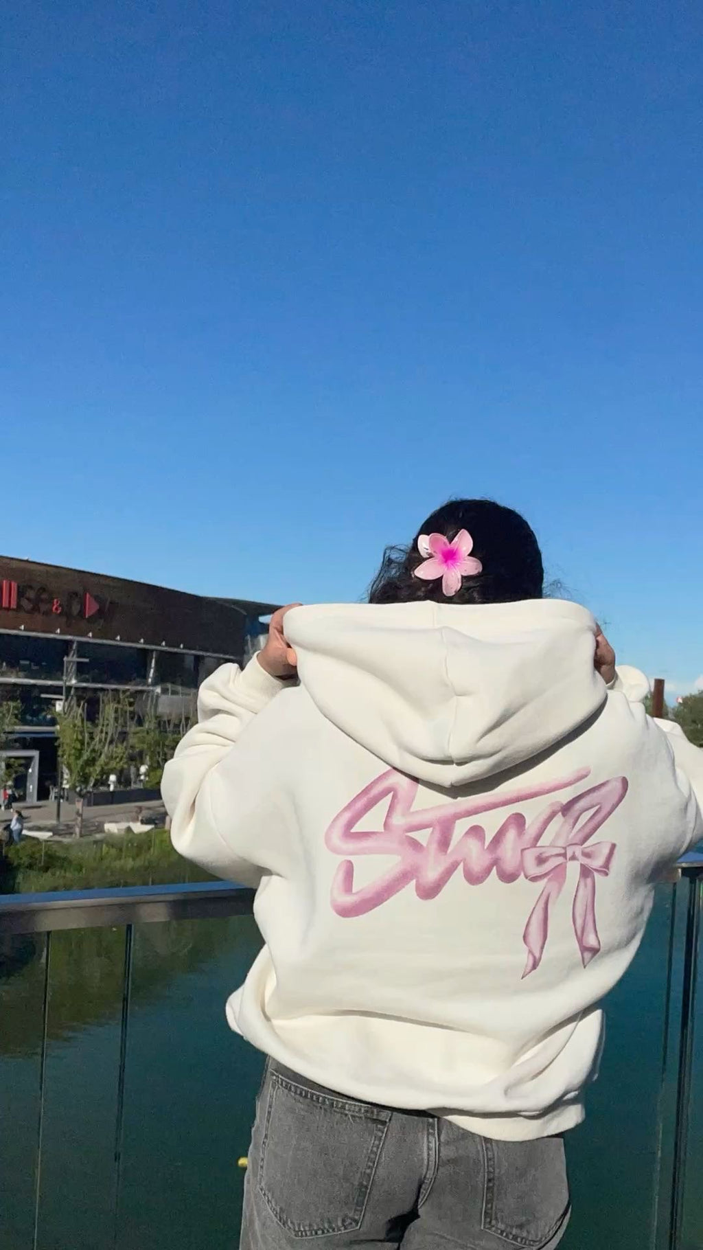 STWD Pink Bow Hoodie