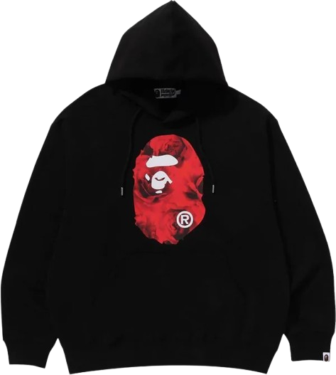 BAPE Floral Solid Camo Ape Head Relaxed Fit Pullover Hoodie