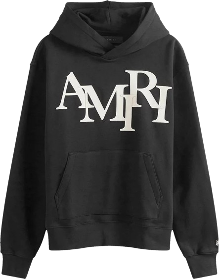 Amiri Staggered Logo Hoodie